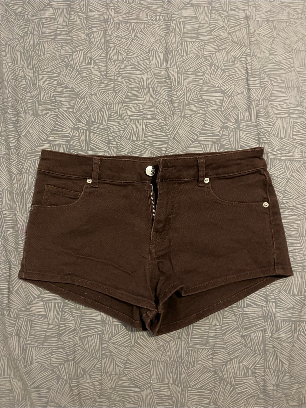 H&M Dark Brown High Waist Women's Shorts